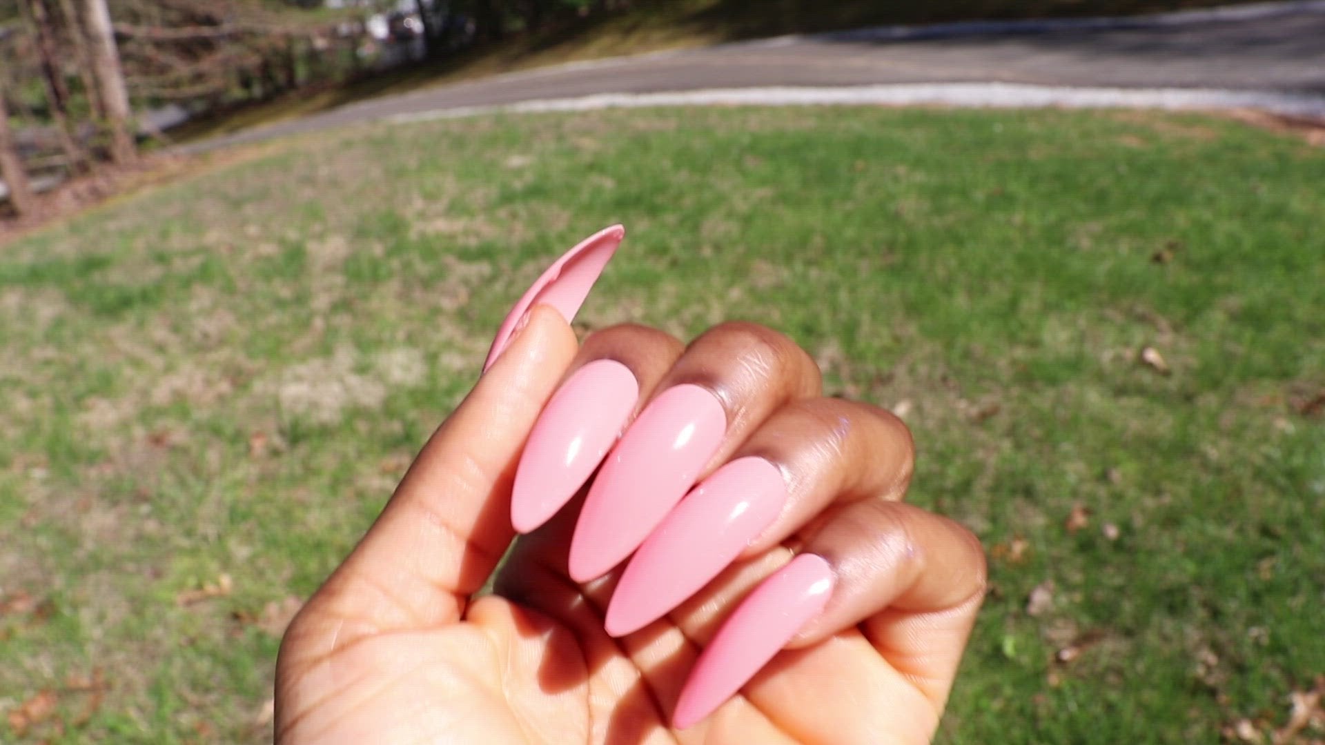 Pink Press On Nails