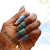 Blue Ombre Press On Nails