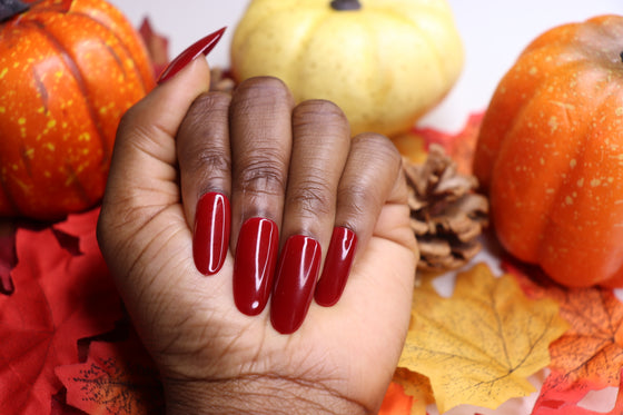 red press on nails